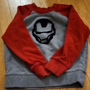 Hanna ANDERSSON × Marvel Red and Gray Sweatshirt kids Size 4t Iron Man